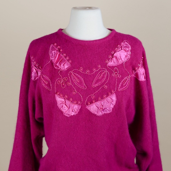 Creatore Vintage Angora Sweater Medium 1980’s - Picture 2 of 10